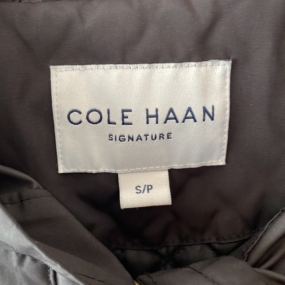 Cole Haan Black Rainjacket Coat Size Small S - Picture 2 of 4